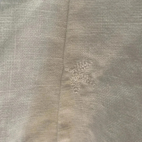 White linen Norton Mcnaughton dress - great condition - size 10 - embroidered - Picture 3 of 9